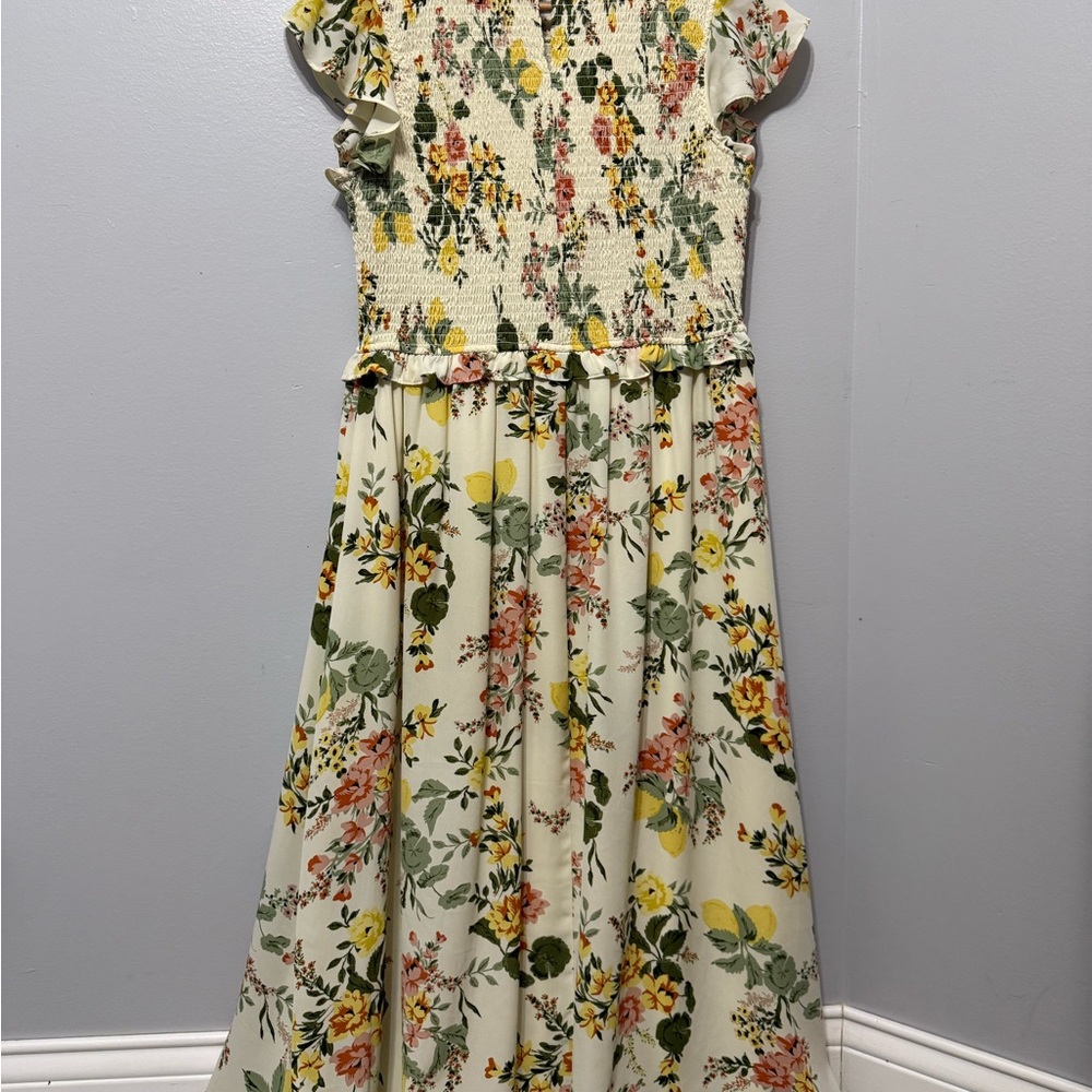 Sugarlips Floral Kids Dress with Ruffle Details - Picture 2 of 2